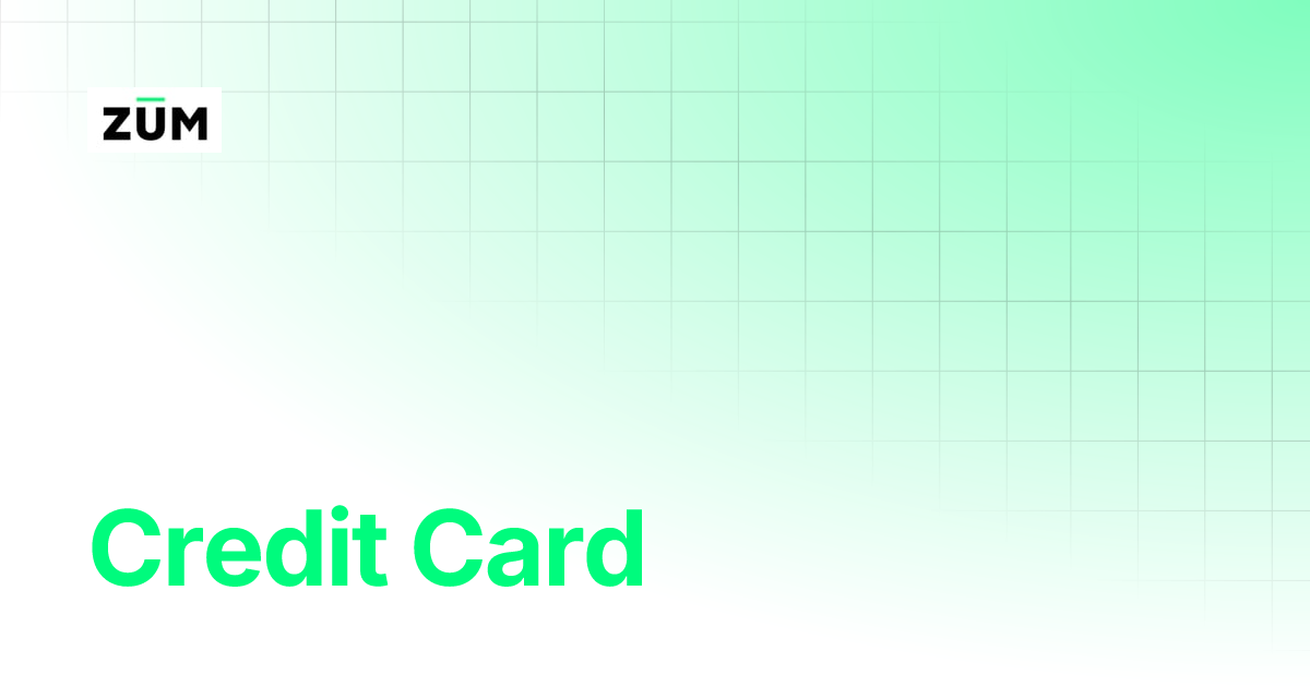 Credit Card | Zum Rails